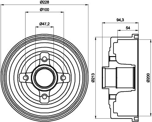 Brake Drum (61242)