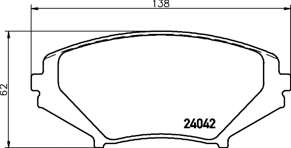 Brake Pad Set, disc brake (T1402)