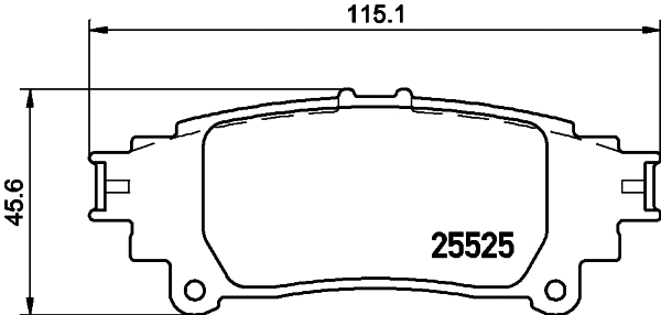 Brake Pad Set, disc brake (T3147)