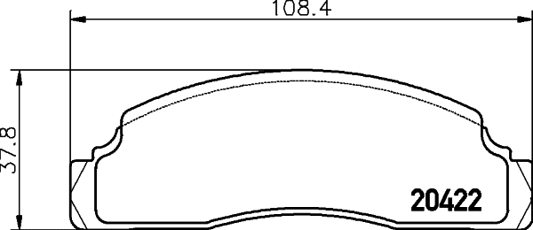 Brake Pad Set, disc brake (T0672)