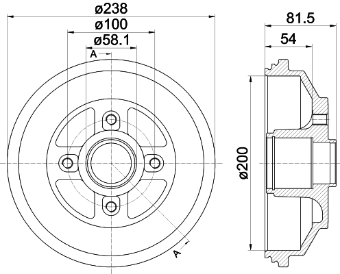 Brake Drum (61433)