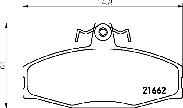 Brake Pad Set, disc brake (T5054)