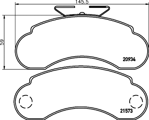 Brake Pad Set, disc brake (T9025)