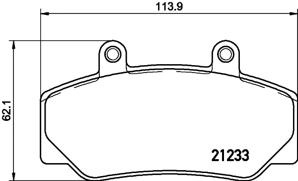 Brake Pad Set, disc brake (T9011)