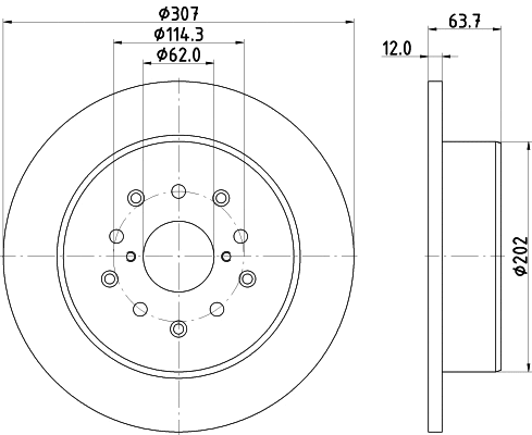 Brake Disc (54708)