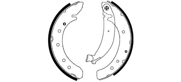 Brake Shoe Set (H8925)
