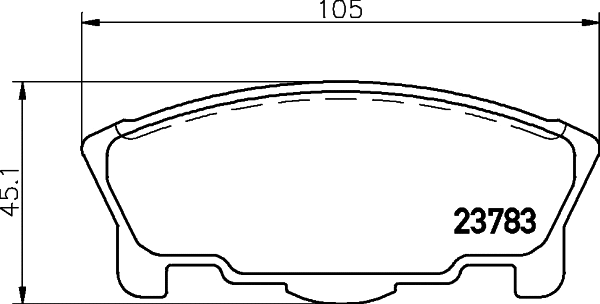 Brake Pad Set, disc brake (T3128)
