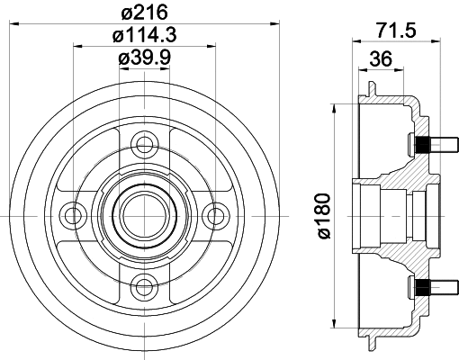 Brake Drum (61302)