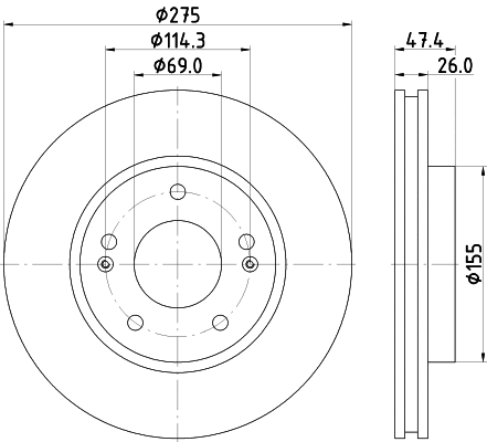Brake Disc (55407)