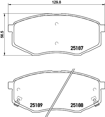 Brake Pad Set, disc brake (T2167)