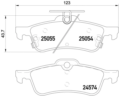 Brake Pad Set, disc brake (T2193)