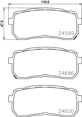 Brake Pad Set, disc brake