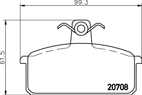 Brake Pad Set, disc brake (T5094)