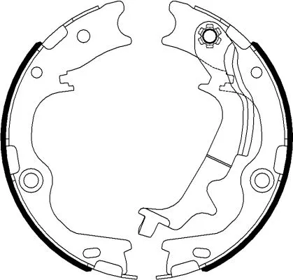 Brake Shoe Set, parking brake (H1791)
