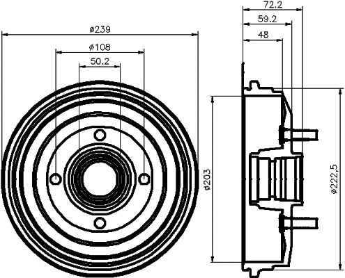 Brake Drum (61010)