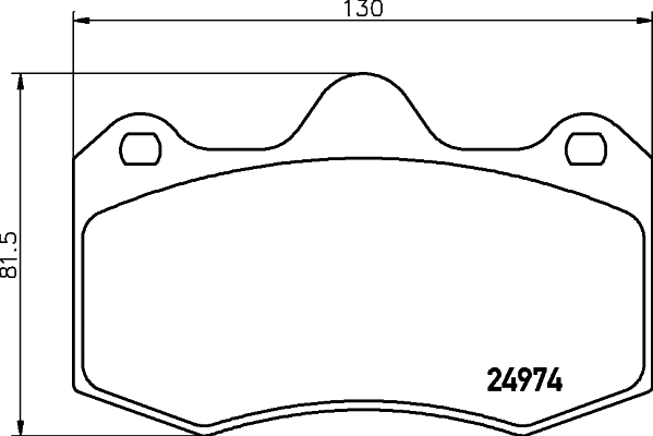 Brake Pad Set, disc brake (T1939)