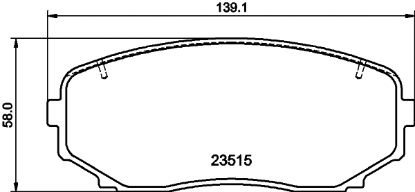 Brake Pad Set, disc brake (T2672)