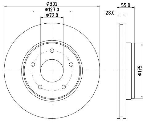 Brake Disc (55533)