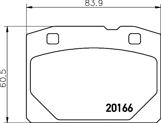 Brake Pad Set, disc brake (T0810)
