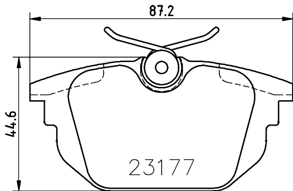Brake Pad Set, disc brake (T5114)
