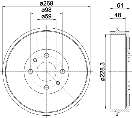 Brake Drum (60904)