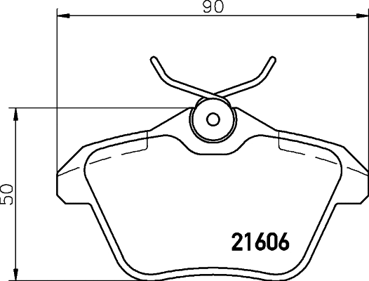 Brake Pad Set, disc brake (T5102)