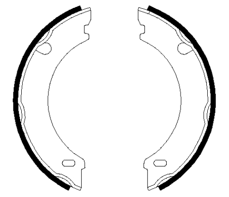 Brake Shoe Set, parking brake (H8965)