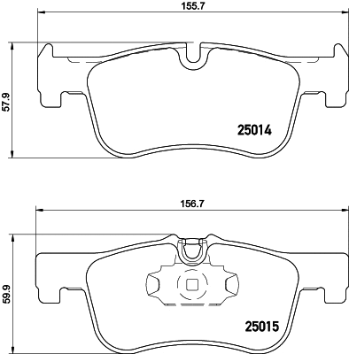 Brake Pad Set, disc brake (T3141)