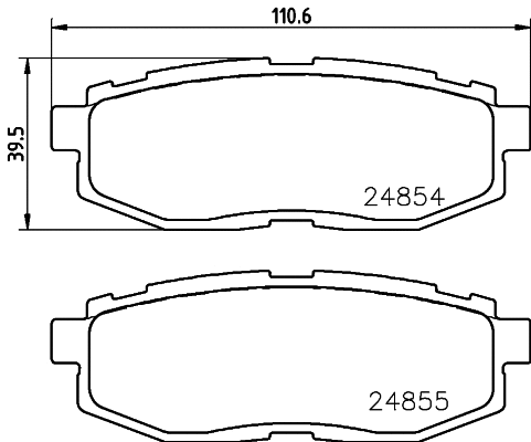 Brake Pad Set, disc brake (T1817)