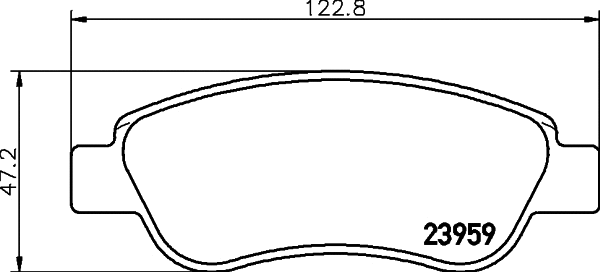 Brake Pad Set, disc brake (T1531)