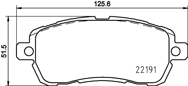 Brake Pad Set, disc brake (T2601)