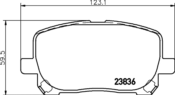 Brake Pad Set, disc brake (T1332)