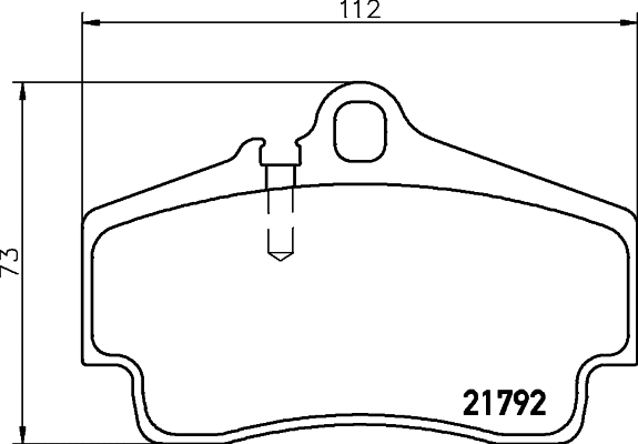 Brake Pad Set, disc brake (T5125)