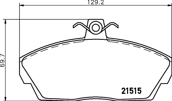 Brake Pad Set, disc brake (T5120)