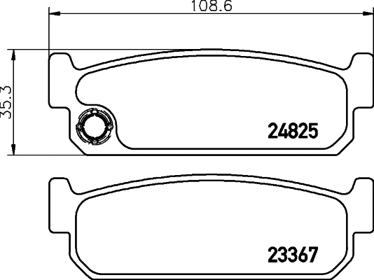 Brake Pad Set, disc brake (T1963)