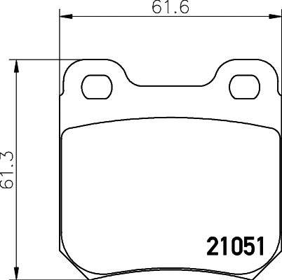 Brake Pad Set, disc brake (T1015)
