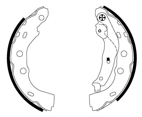 Brake Shoe Set (H1753)