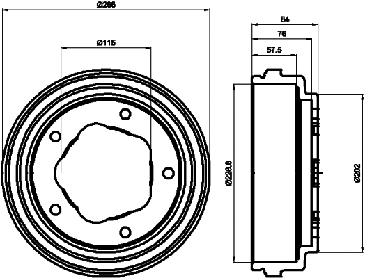Brake Drum (61006)
