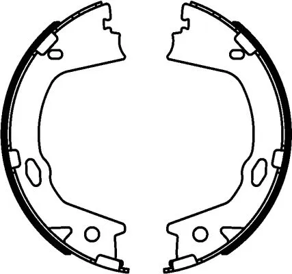 Brake Shoe Set, parking brake (H1788)