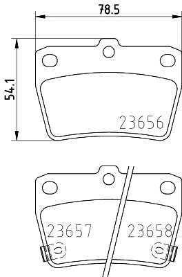 Brake Pad Set, disc brake (T1371)