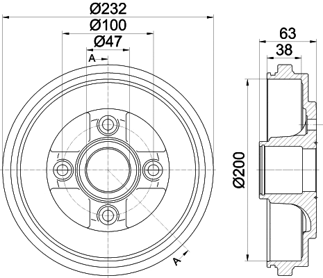 Brake Drum (61335)