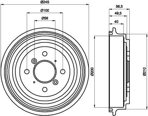 Brake Drum (61263)