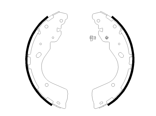 Brake Shoe Set (H1825)