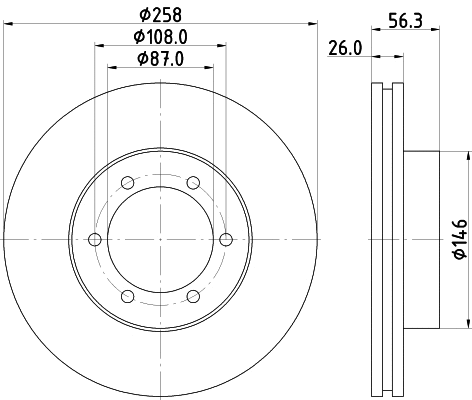 Brake Disc (55264)