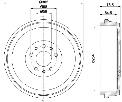 Brake Drum (61457)