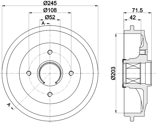 Brake Drum (61415)