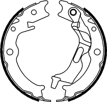Brake Shoe Set, parking brake (H1710)