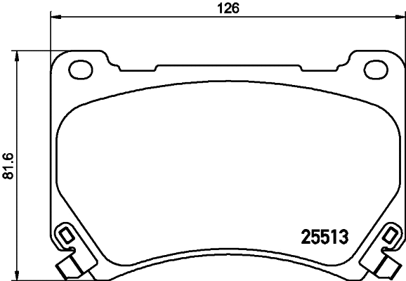 Brake Pad Set, disc brake (T2115)