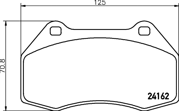Brake Pad Set, disc brake (T1532)