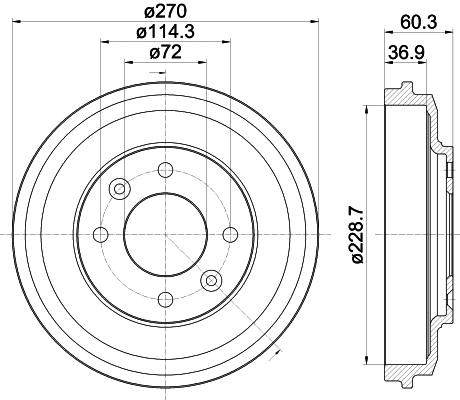 Brake Drum (61448)